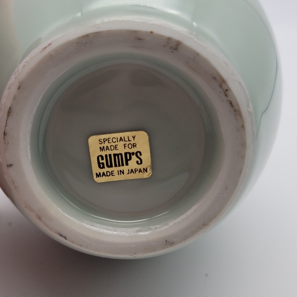 Gumps Accents Gumps Celadon Ceramic Vase Made In Japan Poshmark